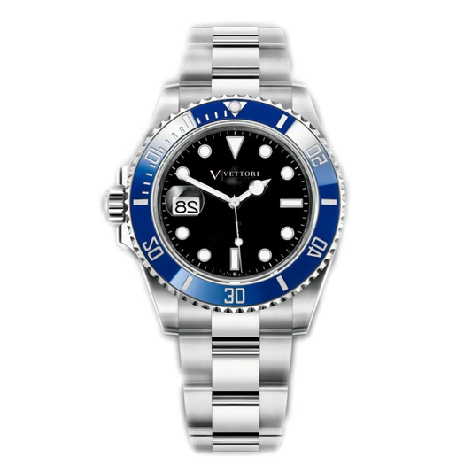 Vettori Diver 41mm – Blue Dial | Steel & Gold Tone Bracelet