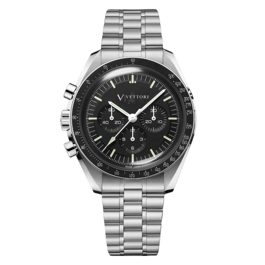 Vettori Professional Chronograph 42mm – Black Dial