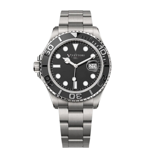 Vettori Sport 42mm – Black Dial | Steel Bracelet